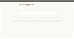 Desktop Screenshot of all-beautytips.com